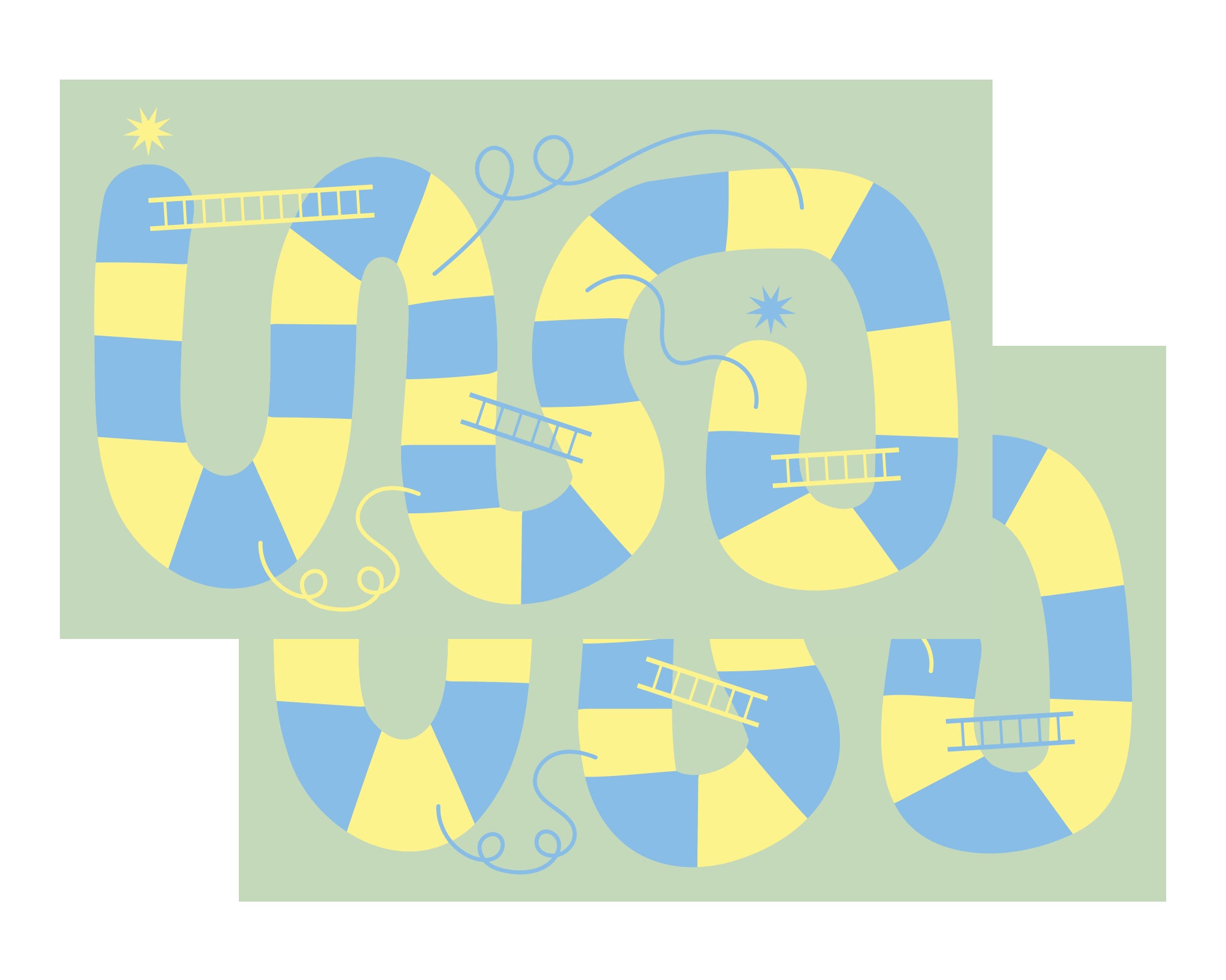 Outdoor Mat - Snakes & Ladders