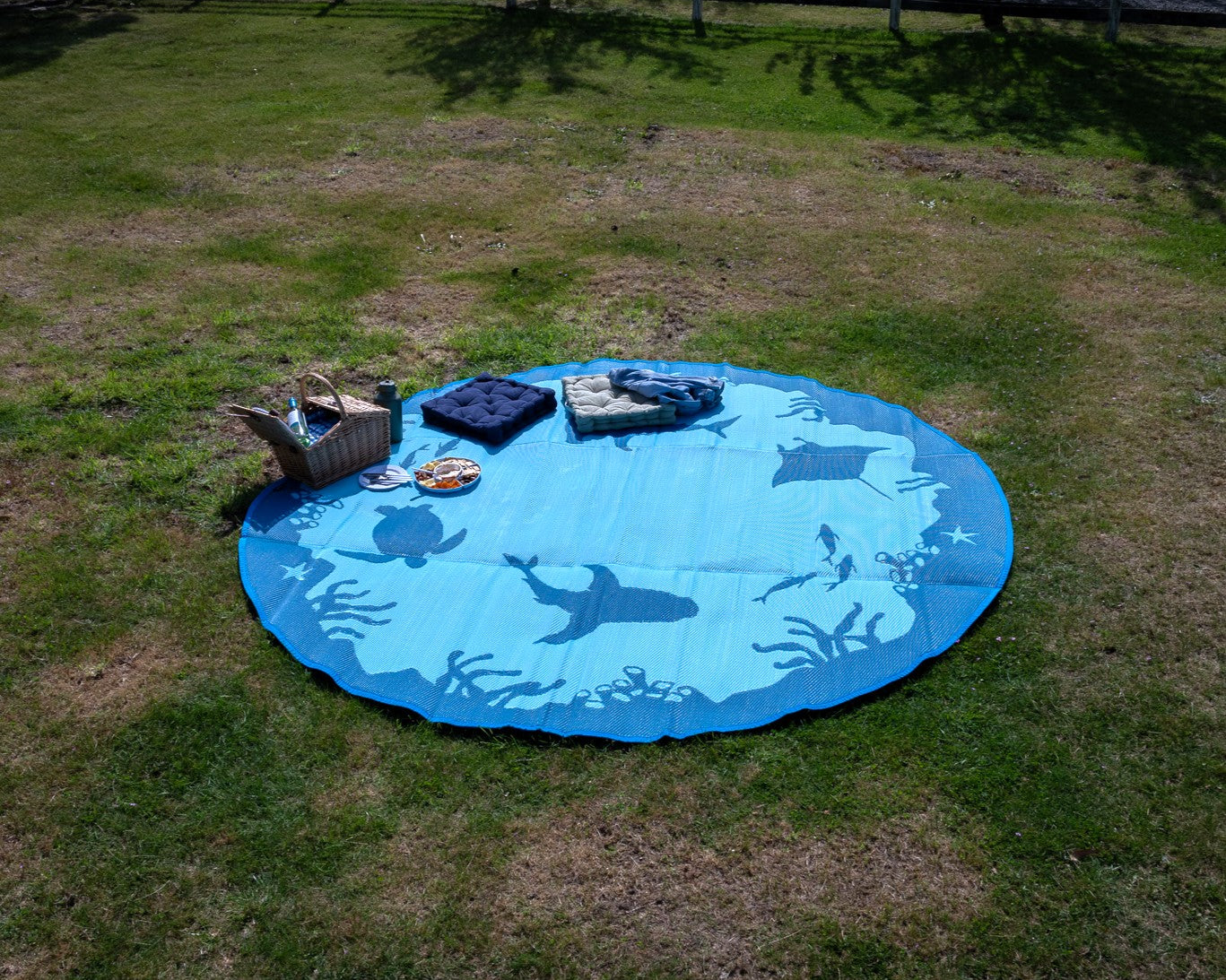 Outdoor Mat - Coral Reef Round 3m x 3m