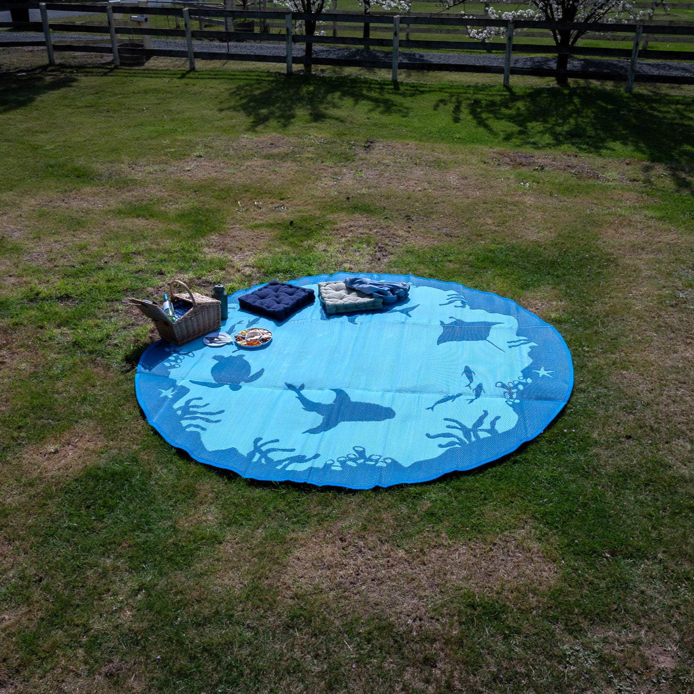 Outdoor Mat - Coral Reef Round 3m x 3m