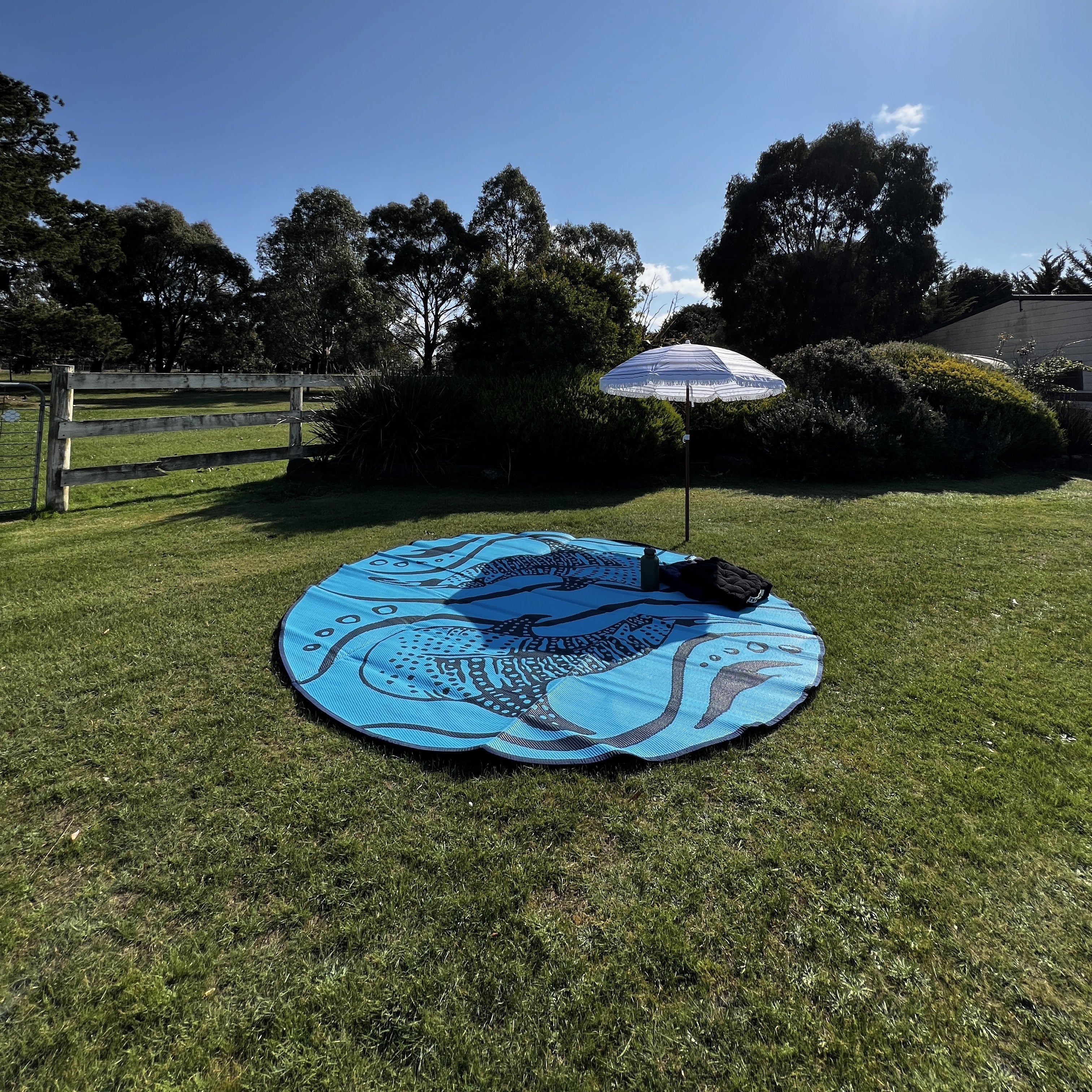 Outdoor Mat - Whale Shark Round 3m x 3m