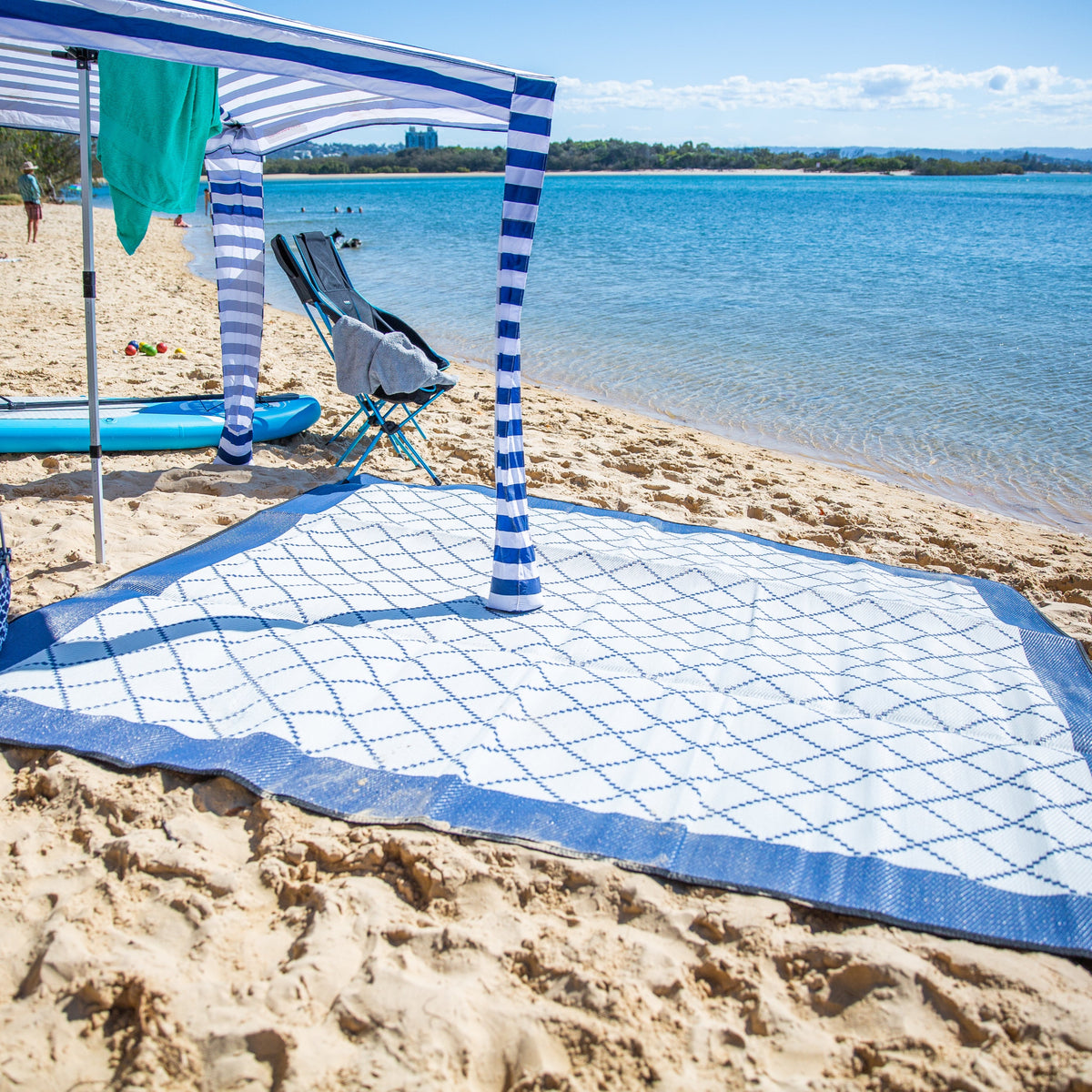 Annexe Mat Gazebo Design in Navy Affordable Camping Mats