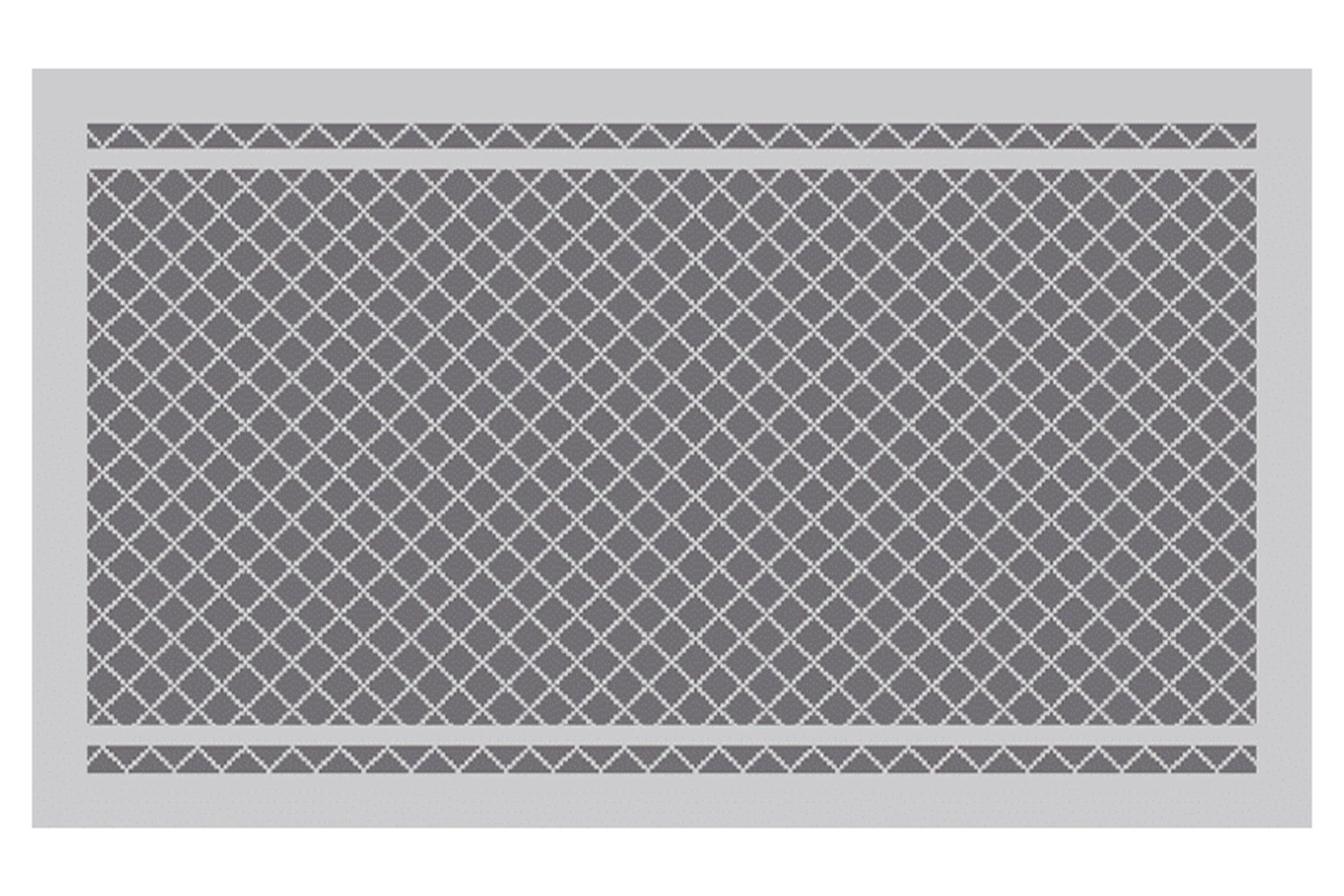 Annexe Mat - Crisscross Full Plus Grey/Dark Grey - Xtend Outdoors