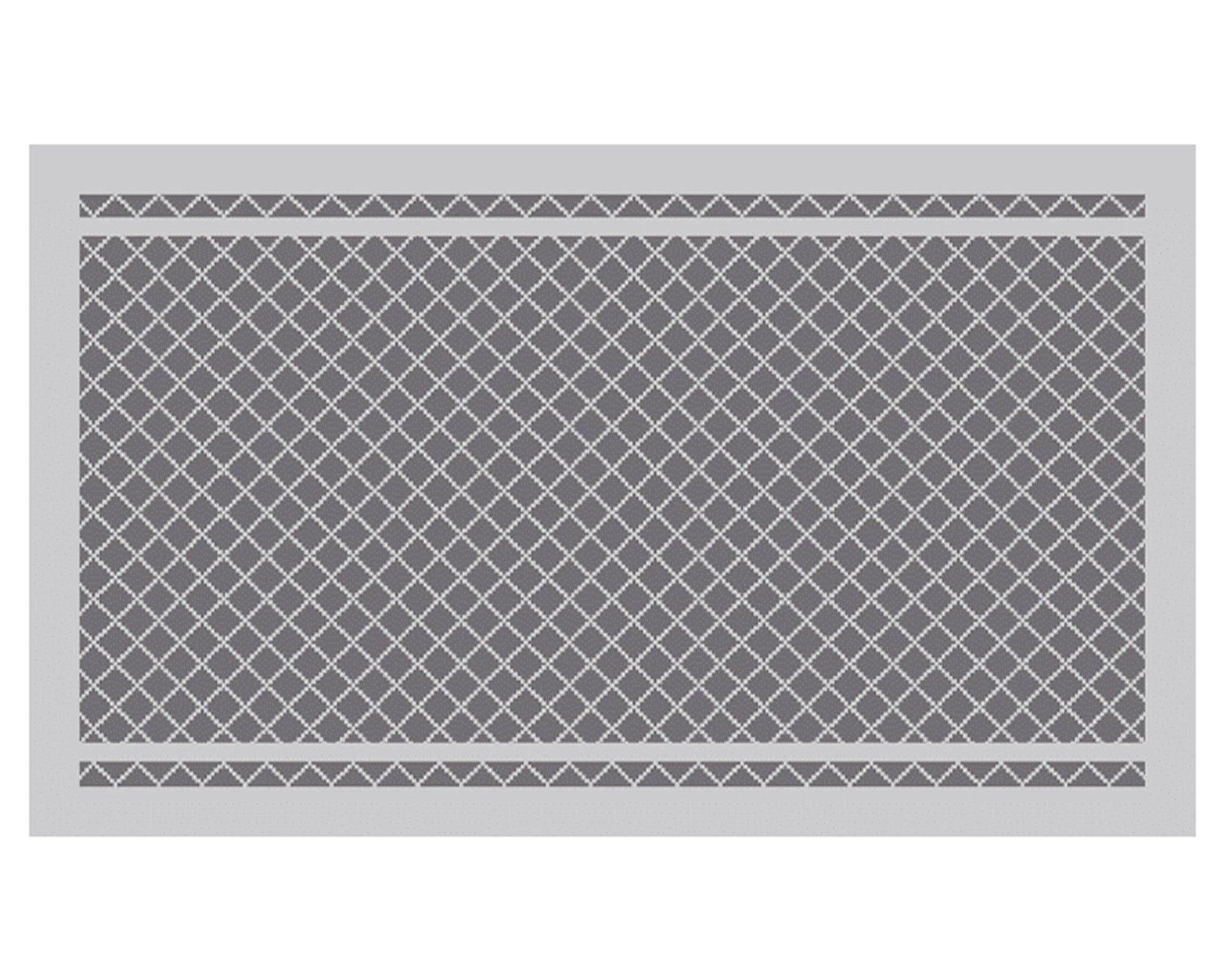 Annexe Mat - Crisscross Full Plus Grey/Dark Grey - Xtend Outdoors