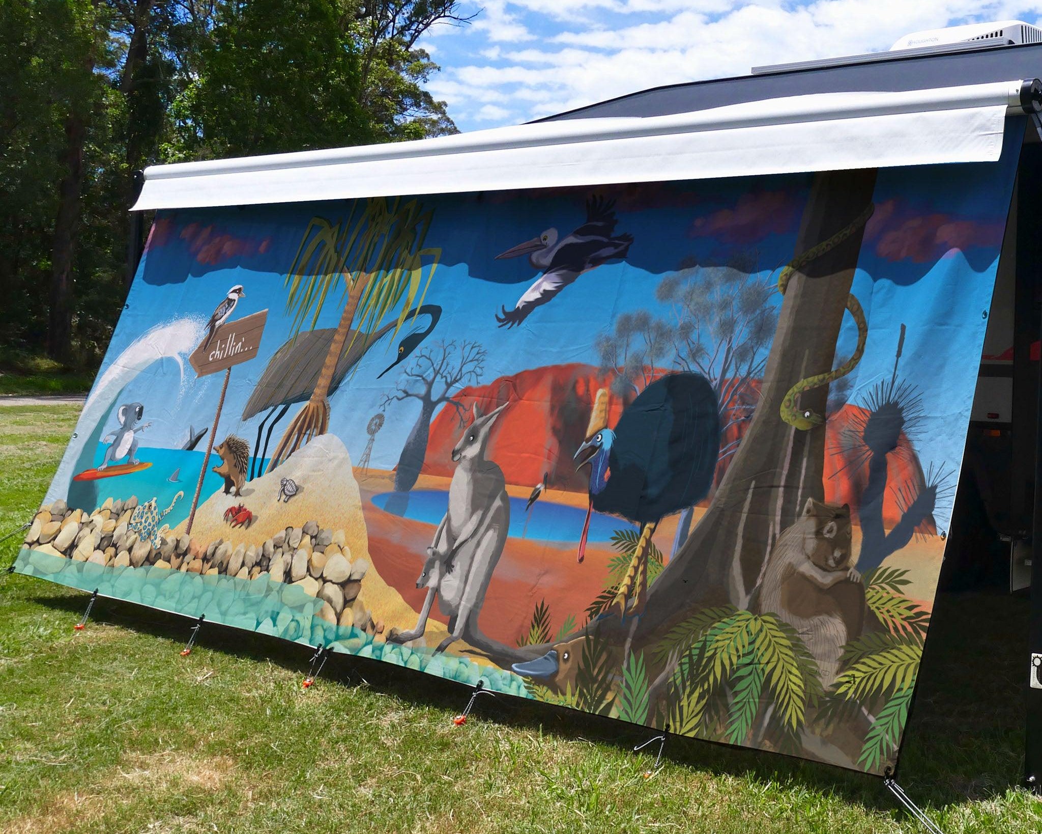 Long Side Art Shade Walls - Mural Art Edition - Xtend Outdoors