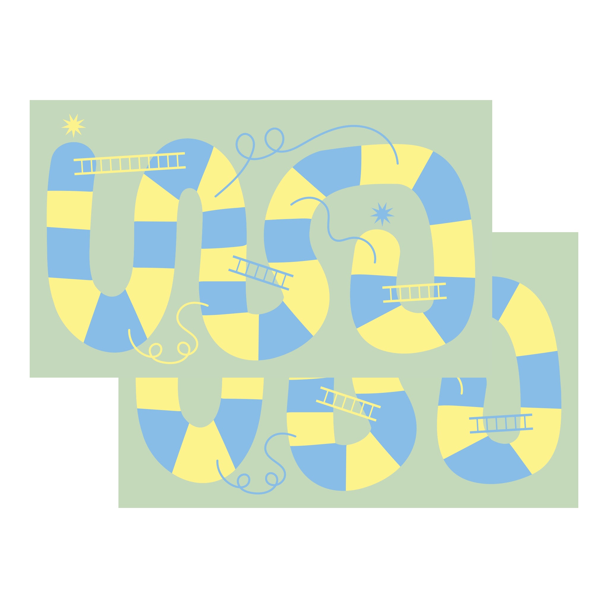 Outdoor Mat - Snakes & Ladders