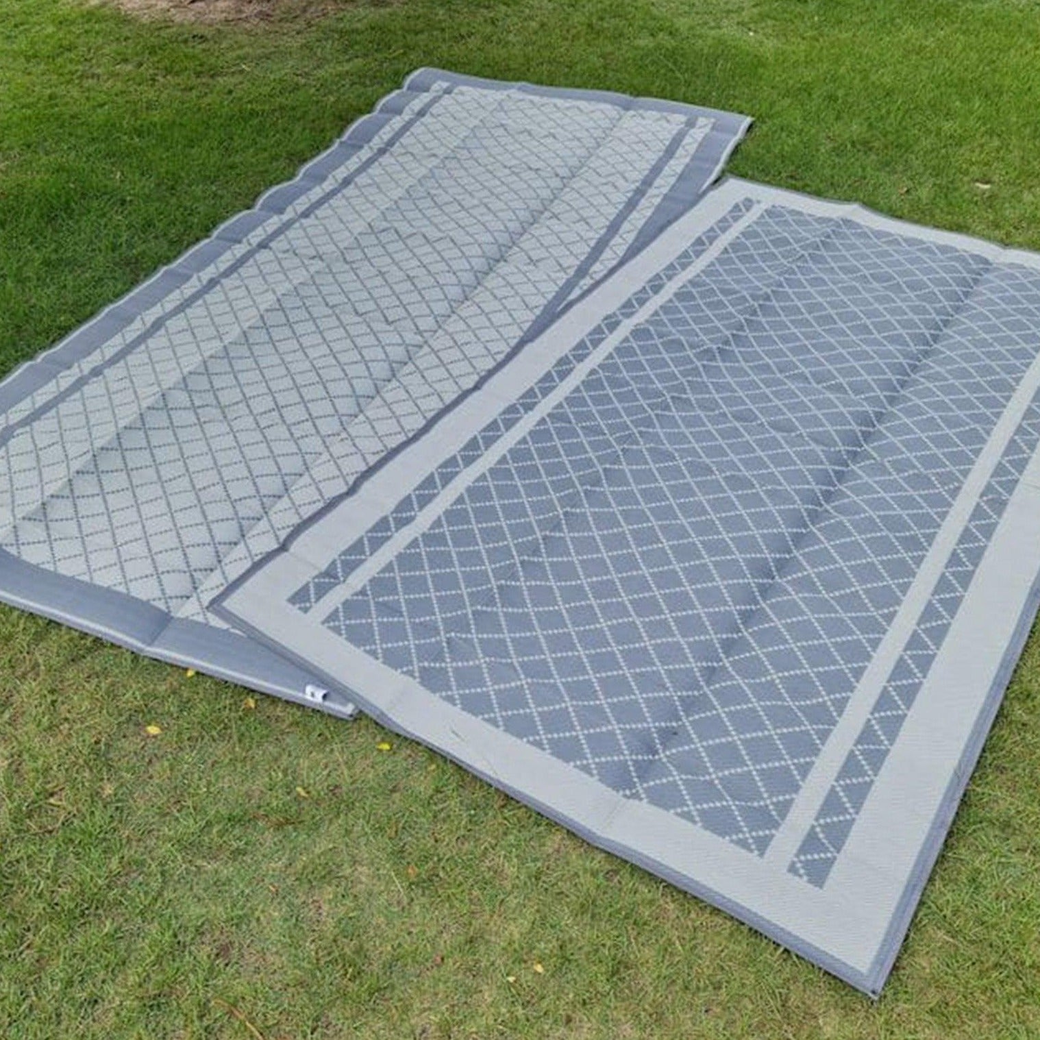 Annexe Mat - Crisscross Full Plus Grey/Dark Grey - Xtend Outdoors